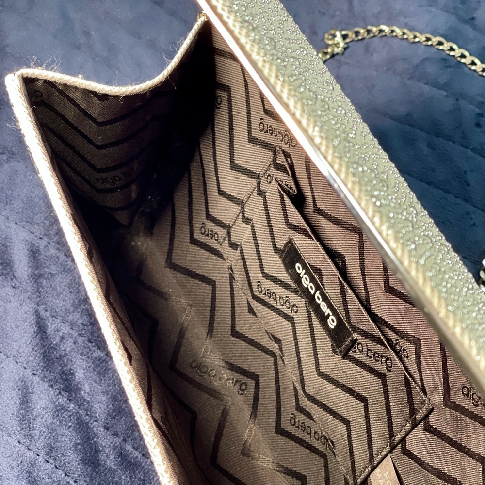 Silver clutch, evening bag. - Picture 2 of 8
